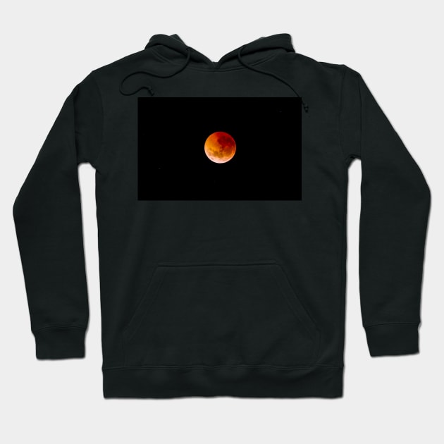 Blood Red Moon Lunar Eclipse, July 2018, Yarra Boulevard, Melbourne, Victoria, Australia Hoodie by VickiWalsh